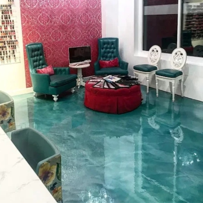 Blue Commercial Epoxy Flooring